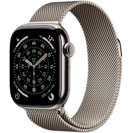 Apple Watch Series 11 5G (2025) Aluminum 42mm GPS eSIM NFC IP6X  Aluminum Case Natural with Natural Milanese Loop