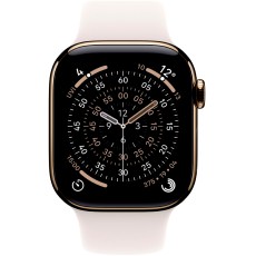 Apple Watch Series 11 5G (2025) Aluminum 42mm GPS eSIM NFC IP6X Aluminum Case Gold with Light Blush Sport Band