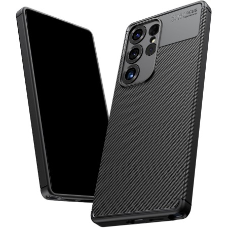 Case Ancus AutoFocus Carbon Fiber για Samsung Galaxy S26 Ultra Black
