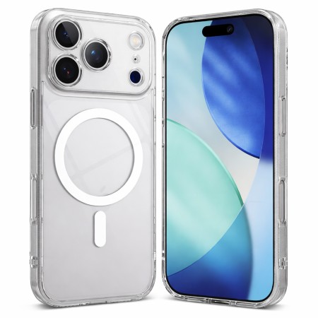 Case TPU Ancus Magnetic Ring για Apple iPhone 17 Pro Max Transparent