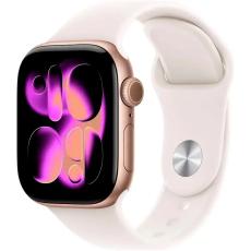 Apple Watch Series 11 5G (2025) Aluminum 42mm GPS eSIM NFC IP6X  Aluminum Case Rose Gold with Sport Band Light Blush