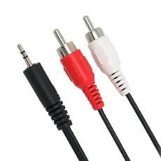 POWERTECH καλώδιο 3.5mm σε 2x RCA CAB-R007, 3m, μαύρο