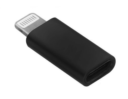 POWERTECH αντάπτορας Lightning σε USB-C θηλυκό CAB-UC021, μαύρος