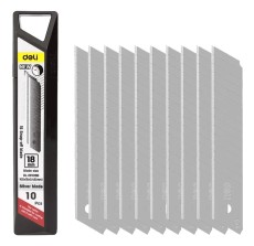 DELI ανταλλακτικές λεπίδες DL-DP, 18mm, 10τμχ