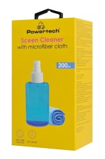 POWERTECH σπρέι καθαρισμού οθόνης PT-1312 με πανί μικροϊνών, 200ml