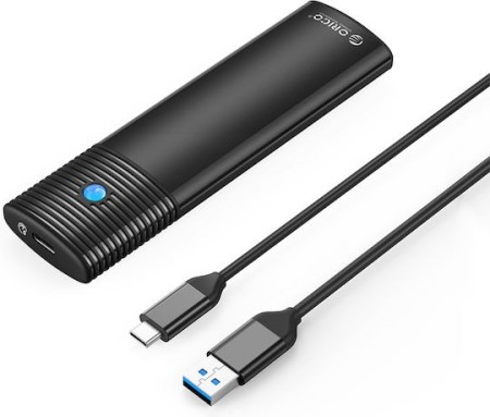 ORICO θήκη για Μ.2 SATA SSD PWM2-BK-EP, 5Gbps, έως 4TB, μαύρη