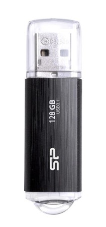 SILICON POWER USB Flash Drive Blaze B02, 128GB, USB 3.2, Μαύρο