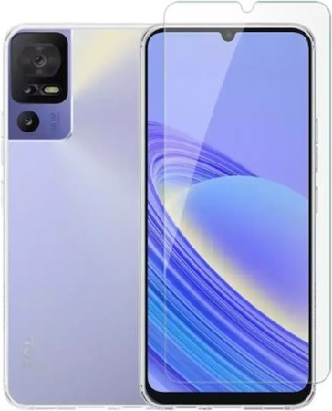 Vivid Set TPU Case + Tempered Glass TCL 40 SE Transparent