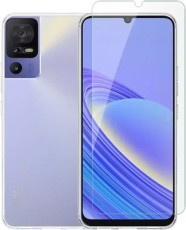 Vivid Set TPU Case + Tempered Glass TCL 40 SE Transparent