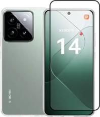 Vivid Set Gelly Case + Full Face Tempered Glass Xiaomi 14 Black