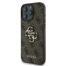Guess case for iPhone 16 Pro 6,3" GUHCP16L4GMGBR 4G Big Logo brown