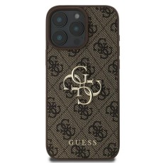 Guess case for iPhone 16 Pro 6,3" GUHCP16L4GMGBR 4G Big Logo brown