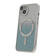 Glitter Chrome Mag case for iPhone 14 6,1" silver gradient