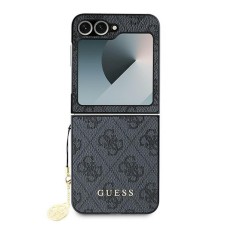 Guess case for Samsung Galaxy Z Flip6 GUE003748 black 4G Charm