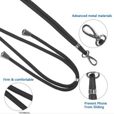 Universal neck strap for phones black