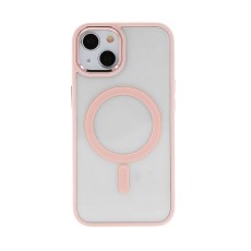 Satin Clear Mag case for iPhone 13 6,1" pink
