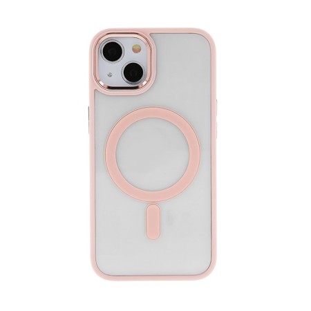 Satin Clear Mag case for iPhone 11 pink