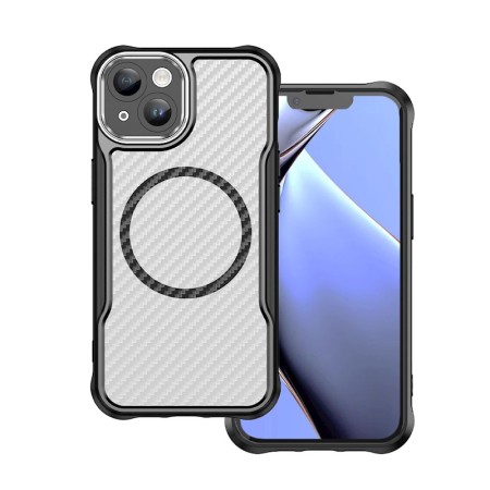 Defender Carbon Mag case for iPhone 15 6,1" black