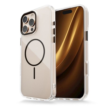 Clear Thin Mag case for iPhone 17 6,3" black